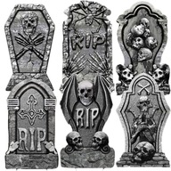 SKULL RIP TOMBGRAPH DEKORÁCIA NA HALLOWEEN SCARY GARDEN DEKORÁCIA 6ks