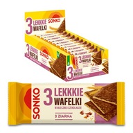 Sonko Light Wafers 3-zrnná čokoláda x11