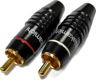 PLUG RCA CINCH KONEKTOR NAKAMICHI HQ 24K GOLD 2 ks