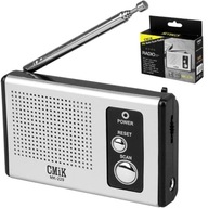 Prenosné FM rádio s AAA batériami, mini malý MK-229