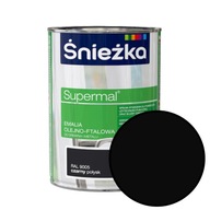 Supermal Oil-Phthalate Email 0,8L lesklá čierna RAL9005 Snežka