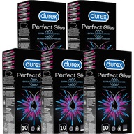 DUREX PERFECT GLISS hrubé kondómy, extra zvlhčené, 50 ks bezp.