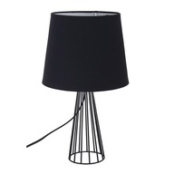 ČIERNA DRRÁTENÁ STOLNÁ STOLNÁ LAMPA, 39CM