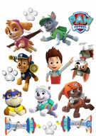 Veľká súprava fondánovej potlače tort PAW PATROL