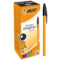 BIC CLASSIC SET ORANŽOVÝ ORIGINÁL JEMNÝ GUĽOVÝ PITOČ BLACK OFFICE x20