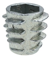 Zásuvka 100x M6 x 13 mm, oceľová vložka skrutkovaná do dreva