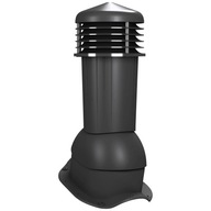 Ventilačný komín 125mm W profil, plechová škridla