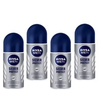 NIVEA MEN Silver Protect Antiperspirant roll-on 4 x 50 ml