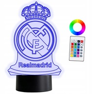 XL 3D LED lampa Real Madrid Ball 16 farieb + diaľkové ovládanie