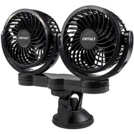 DVOJITÝ VENTILÁTOR DO AUTO s prísavkou 24V DC