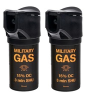 Obranný pepřový sprej Military Gas 50ml prúd 15% 2 ks