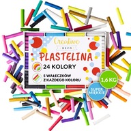 Plastelína veľká sada pre deti 24 farieb