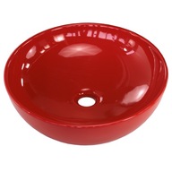 Keramické umývadlo na dosku 40 cm, lesklá červená