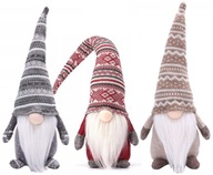 3x Vianočná súprava Gnome Plyšová darčeková ozdoba Gnome