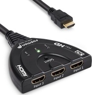 3x HDMI SPLITTER 1080p SPÍNAČ