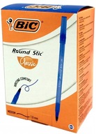 KANCELÁRSKE PERO BIC ROUND STIC BLUE 60 ks