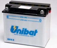 Batéria do motocykla Unibat CB16-B, YB16-B, EB16-B, 12V 19Ah