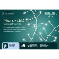 Micro 480 led vonkajšie/vnútorné svietidlá studená biela 6m