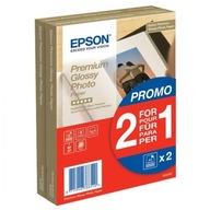 Epson Premium Glossy Photo Pa, fotopapier, akcia 1+1 zdarma typ: lesk, bi