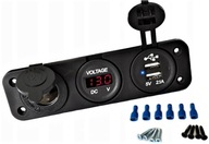 NABÍJAČKA DO AUTO ZAPAĽOVAČ USB VOLTMETER !