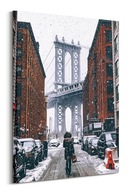 Obraz na plátne Winter Brooklyn New York 60x80 cm