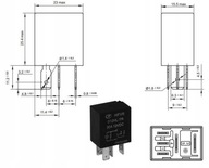 RELÉ HFV6/012-ZST 12V DC automobilový / 8527