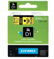 DYMO PÁSKA ORIGINÁL D1 6mm x 7M 43618 S0720790 BKY