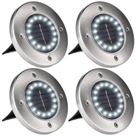 4x SVETLO NA SOLÁRNY POHON 16 LED NÁbehové LAMP