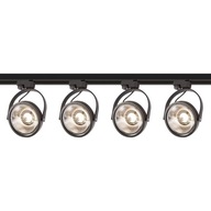 SET 4x LED REFLEKTOR LAMPY GU10 2M TRAŤOVÝ KÁBEL