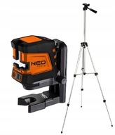 Krížový čiarový laser 20M zelený NEO TOOLS + STOJÍK + KUFRE