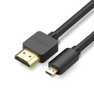 KÁBEL MICRO HDMI - HDMI 2m 4K 3D UGREEN GOLD GoPro