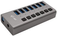 AKTÍVNY 7-portový i-Tec USB-3.0 KOVOVÝ HUB s 36W SPÍNAČAMI NAPÁJANIA