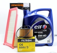 FILTRE + OLEJOVÝ ELF 5W40 RENAULT CLIO IV 0,9 1,2 TCE