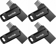 Pendrive SanDisk Ultra Dual Drive Go 32 GB otočný USB 3.1 čierny x4