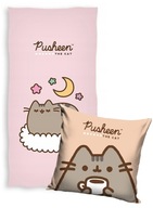 PUSHEEN osuška 140x70 BAVLNA + OBLIECKA NA VANKÚŠ 40x40 PUSHEN THE CAT