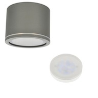 UMA trubicové svietidlo IP54 šedé + LED GX53 neutrálne 6,4W