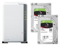 NAS Synology DS223j + 2x 4TB Seagate IronWolf