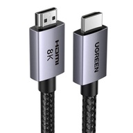 UGREEN KÁBEL HDMI 2.1 VIDEO KÁBEL 8K 60HZ HDR DOLBY EARC opletené 1M