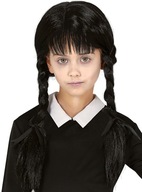 STREDA Addams Black Pigtail Parochňa Školáčka Halloween karneval