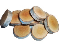 Drevené plátky brezové kotúče suché 8-10 / 2 cm x 10