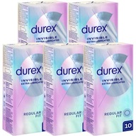 Durex Invisible LUBE kondómy extra zvlhčené tenké steny 50 ks.