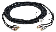 Gladen Z-CH ZERO 5m KÁBEL STEREO SIGNÁLOVÝ KÁBEL 2x Cinch RCA 3x SCREEN OFC