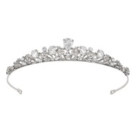 SVADOBNÁ dekorácia, dámska korunka, TIARA, svadobný DIADEM, krištáľ, elegantná