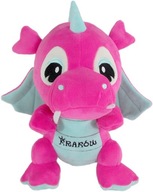 Maskot dinosaura ružový drak Krakov - 15cm