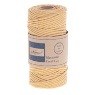 Macrame bavlnená šnúra 3 mm krútená bavlna 100