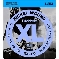 Struny pre elektrickú gitaru D'Addario EXL116 11-52