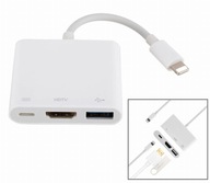 OTG adaptér LIGHTNING na HDMI/USB/LIGHTNING