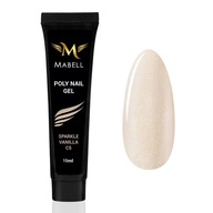 Akrylový gél Poly Nail Gel Mabell Sparkle Vanilla 15g