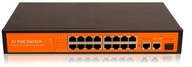 SWITCH 16 POE PORTOV 48V 2xUPLINK GIGABIT SFP 1U