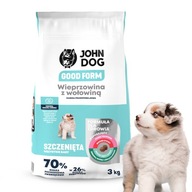 John Dog puppy bravčové hovädzie mäso 3 kg